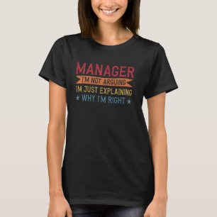 Funny Professionelle Quoter Manager T-Shirt