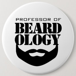 Funny Professor für Beardologie Button
