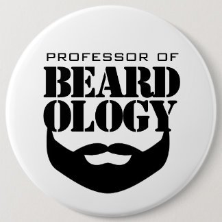 Funny Professor für Beardologie Button