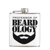 Funny Professor für Beardologie Flachmann (Vorderseite)