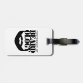 Funny Professor für Beardologie Gepäckanhänger (Rückseite horizontal)