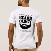 Funny Professor für Beardologie T-Shirt (Rückseite)
