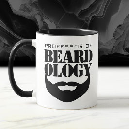Funny Professor für Beardologie Tasse