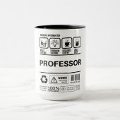Funny Professor Handling Information Tasse (Zentrum)