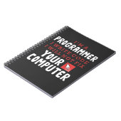 Funny Programer Computer Repair Coder Humor Notizblock (Linke Seite)