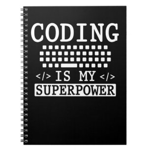 Funny Programer Computer Science Coder Notizblock