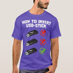 Funny Programer Joke Computer Nerd Einlegen U T-Shirt