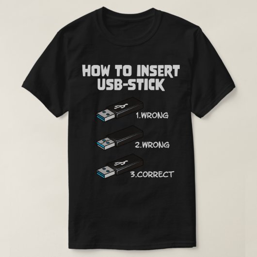 Funny Programer Joke Computer Nerd Einlegen U T-Shirt (Design vorne)