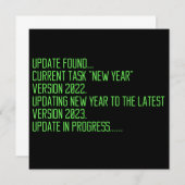 funny programing 2023 new year saying einladung (Vorne/Hinten)
