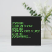 funny programing 2023 new year saying einladung (Stehend Vorderseite)