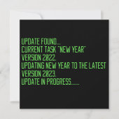 funny programing 2023 new year saying einladung (Vorderseite)
