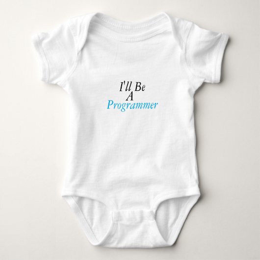 Funny Programmer Baby Bodysuit Säugling Ein Stück Baby Strampler (Vorderseite)