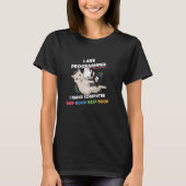 Funny Programmer Cat Beep Boop Coder Meme für Comp T-Shirt (Vorderseite)