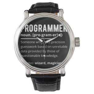Funny Programmer Code Developer Definition Armbanduhr