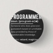 Funny Programmer Code Developer Definition Button (Vorderseite)