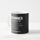 Funny Programmer Code Developer Definition Kaffeetasse (Vorderseite Links)