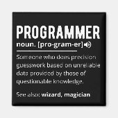 Funny Programmer Code Developer Definition Magnet (Vorne)