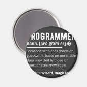 Funny Programmer Code Developer Definition Magnet (Vorderseite/Rückseite)