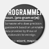 Funny Programmer Code Developer Definition Magnet (Vorne)