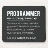 Funny Programmer Code Developer Definition Mousepad (Vorne)