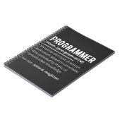 Funny Programmer Code Developer Definition Notizblock (Linke Seite)