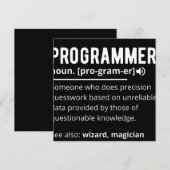 Funny Programmer Code Developer Definition Save The Date (Vorne/Hinten)