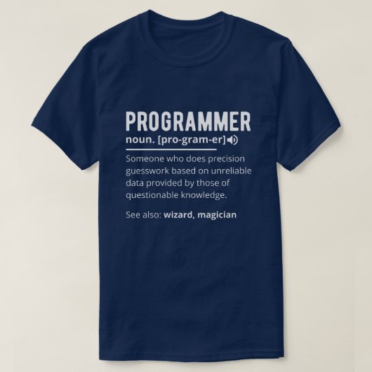 Funny Programmer Code Developer Definition T-Shirt (Design vorne)