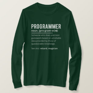 Funny Programmer Code Developer Definition T-Shirt