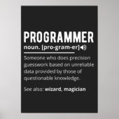 Funny Programmer Code Developer Meaning Definition Poster (Vorne)