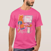 Funny Programmer Coder Computerprogrammierung Katz T-Shirt (Vorderseite)