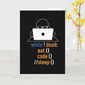 Funny Programmer Coder Computerwissenschaft Karte (Gelbe Blume)