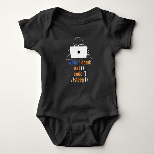 Funny Programmer Coder Informatik Baby Strampler (Vorderseite)