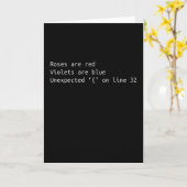 Funny Programmer Coding Gedicht Coding Geschenk Karte (Gelbe Blume)