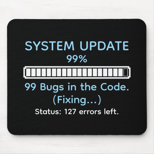 Funny Programmer Coding Mousepad (Vorne)