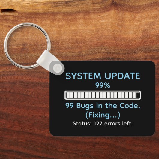 Funny Programmer Coding Schlüsselanhänger (Rückseite)