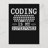 Funny Programmer Computer Science Coder Postkarte (Vorderseite)