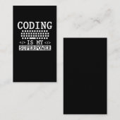 Funny Programmer Computer Science Coder Visitenkarte (Vorne/Hinten)