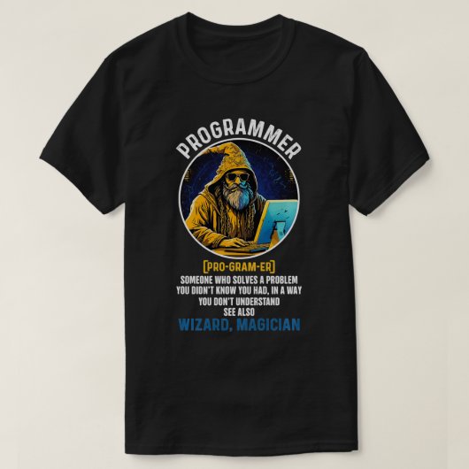 Funny Programmer Definition Coding Information Tec T-Shirt (Design vorne)