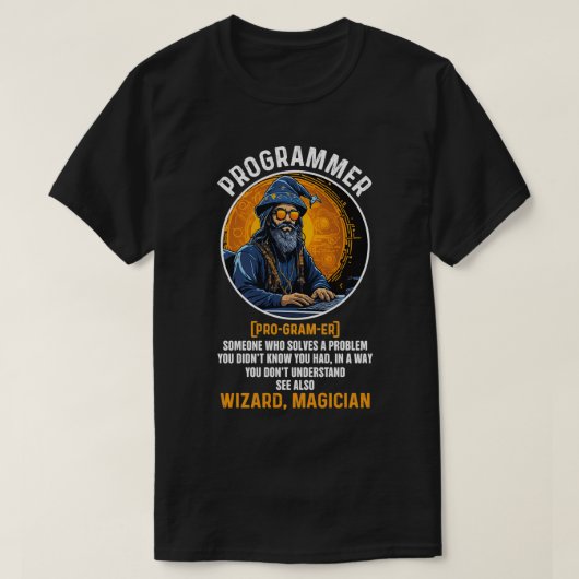 Funny Programmer Definition Coding Software T-Shirt (Design vorne)