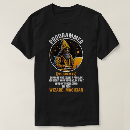 Funny Programmer Definition Coding Software T-Shirt (Design vorne)