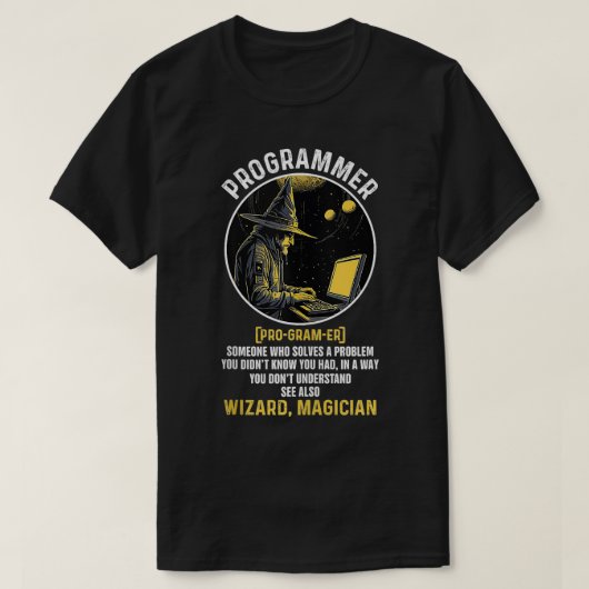 Funny Programmer Definition Informatik und C T-Shirt (Design vorne)