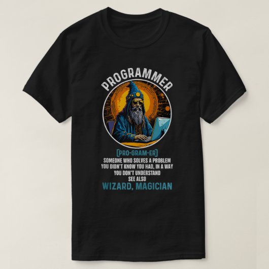 Funny Programmer Definition Techie Software Entwic T-Shirt (Design vorne)