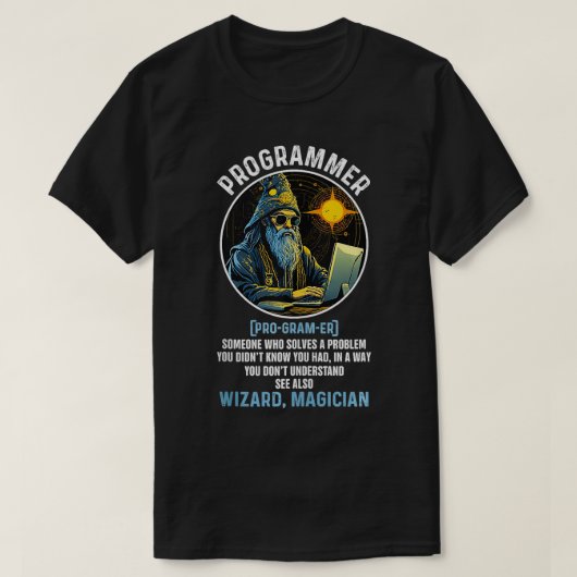 Funny Programmer Definition Technologie Software E T-Shirt (Design vorne)