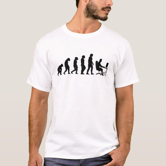 Funny Programmer Evolution Web Developer Nerd Game T-Shirt (Vorderseite)