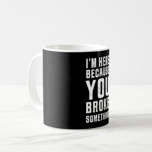 Funny Programmer Gift für Coding Geeks Kaffeetasse (Vorderseite Links)