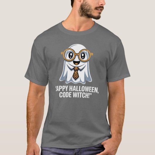 Funny Programmer Halloween T - Shirt (Vorderseite)