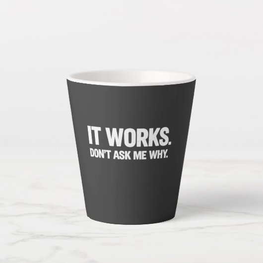 Funny Programmer Humor for Developers and Coders Milchtasse (Vorderseite)