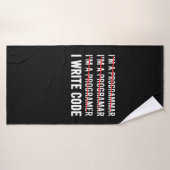 Funny Programmer I Wite Code Badehandtuch (Badehandtuch)