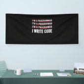 Funny Programmer I Wite Code Banner (Messe)
