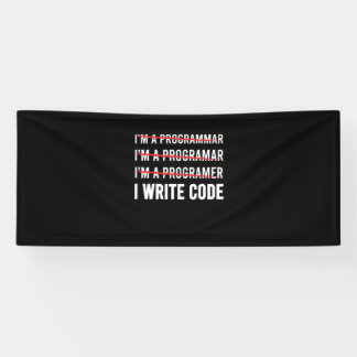 Funny Programmer I Wite Code Banner